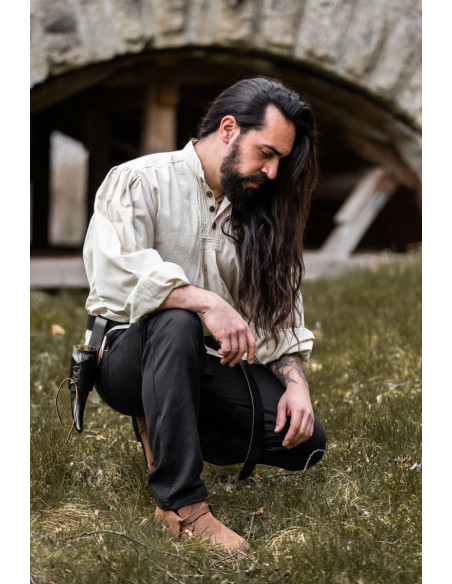 Oswald wide medieval shirt, natural...
