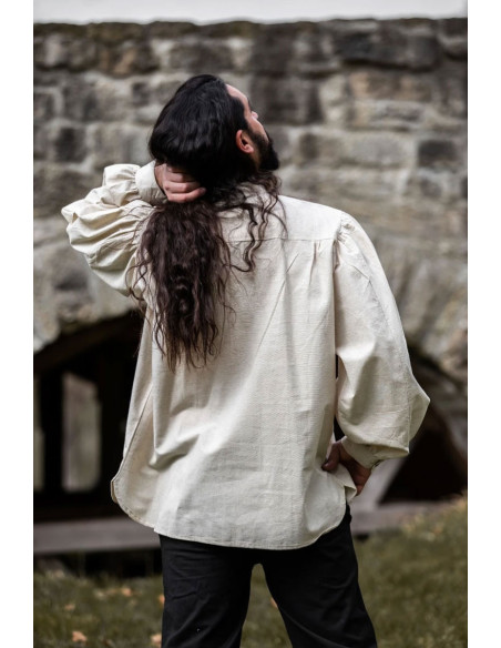 Oswald wide medieval shirt, natural...