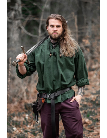 Medieval shirt with ties model Georg,... Medieval shirt with ties model Georg,...