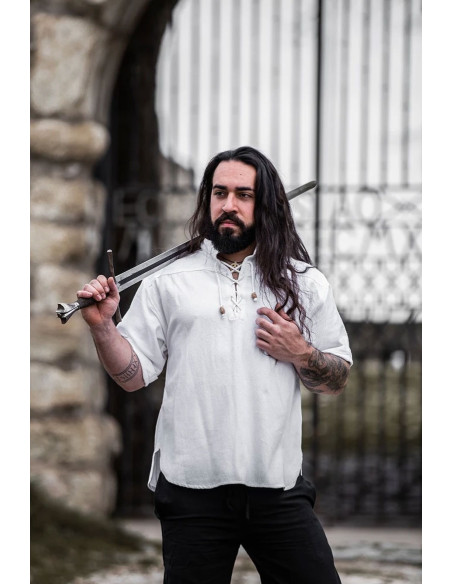 Medieval short-sleeved shirt with... Medieval short-sleeved shirt with...