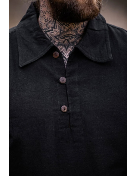 Medieval shirt Ferdinand model, black...
