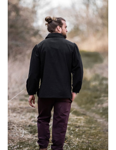 Medieval shirt Ferdinand model, black...