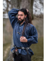 Medieval shirt Leopold model, blue color