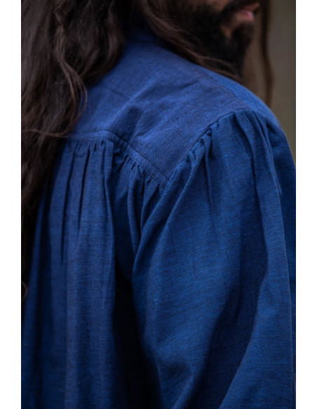 Medieval shirt Leopold model, blue color