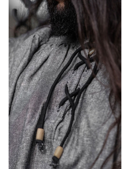 Medieval shirt Leopold model, gray color