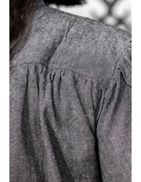 Medieval shirt Leopold model, gray color