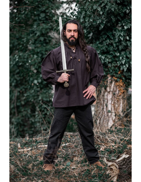 Dark brown Friedrich medieval shirt...