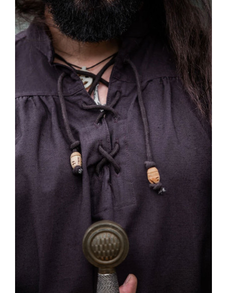 Dark brown Friedrich medieval shirt...