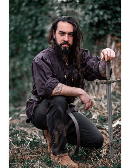 Dark brown Friedrich medieval shirt...