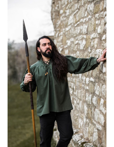 Friedrich green medieval shirt with ties Friedrich green medieval shirt with ties