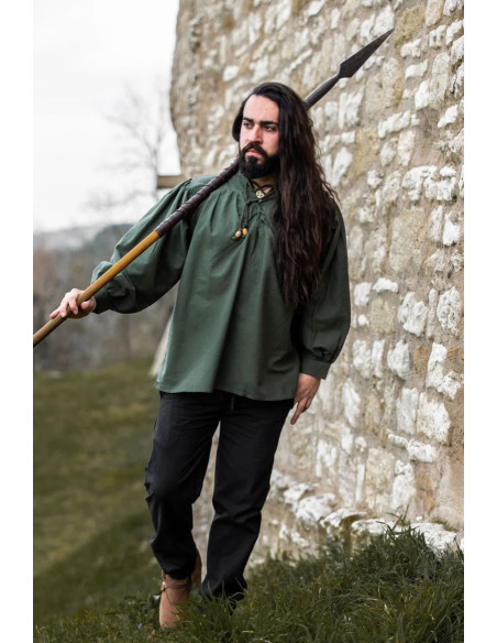Friedrich green medieval shirt with ties Friedrich green medieval shirt with ties