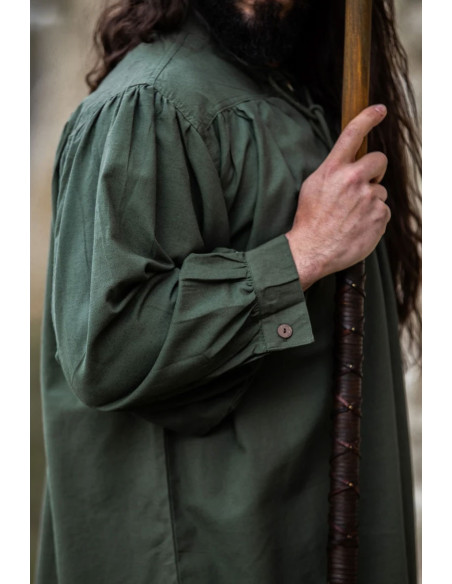 Friedrich green medieval shirt with ties Friedrich green medieval shirt with ties