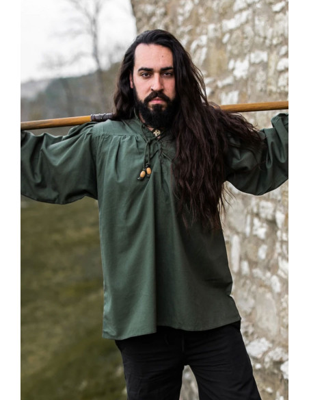 Friedrich green medieval shirt with ties Friedrich green medieval shirt with ties