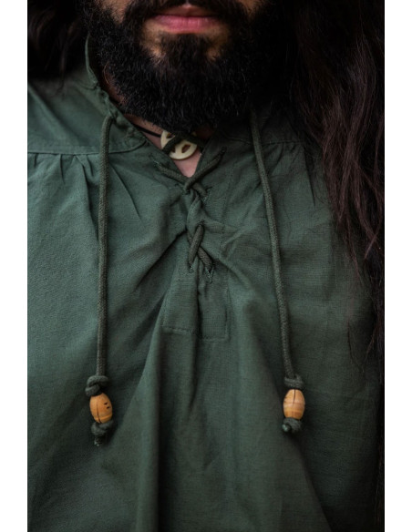 Friedrich green medieval shirt with ties Friedrich green medieval shirt with ties