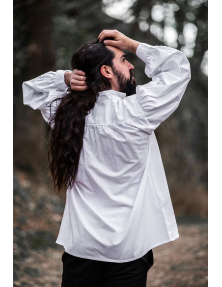 White Friedrich medieval shirt with ties White Friedrich medieval shirt with ties