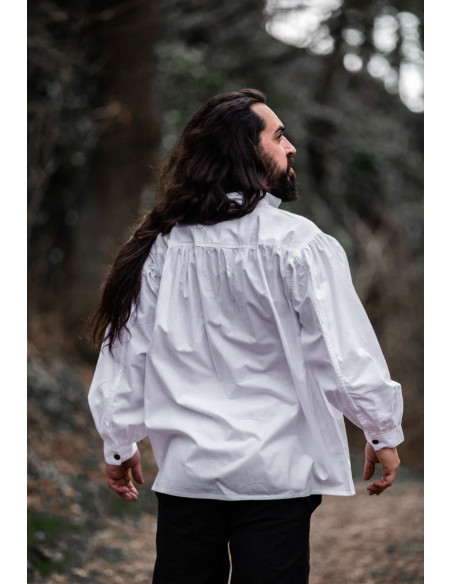 White Friedrich medieval shirt with ties White Friedrich medieval shirt with ties