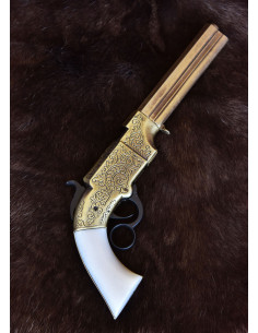 Smith and Wesson Volcanic 1854 pistol, brass and... 2