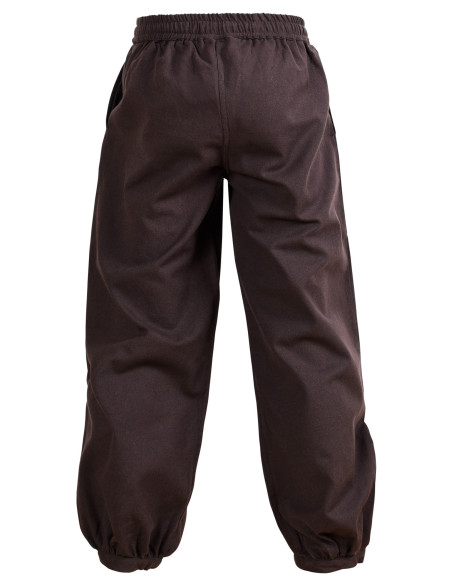 Wide brown pants for boy, Thore