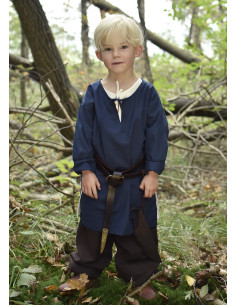 Medieval tunic for child Arn model, blue