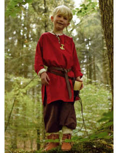 Medieval tunic for child Arn model, red