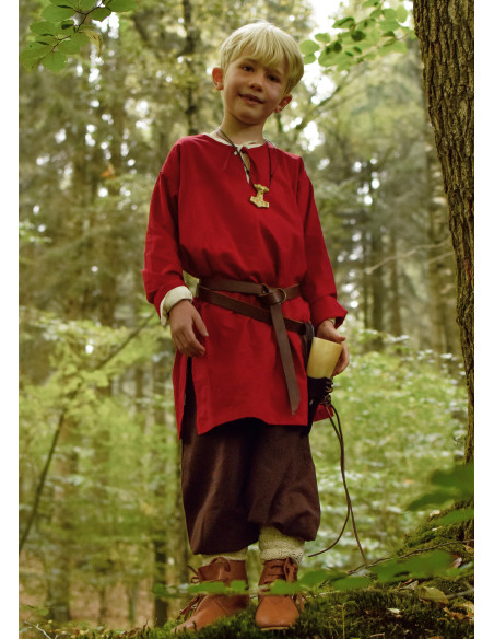 Medieval tunic for child Arn model, red Medieval tunic for child Arn model, red