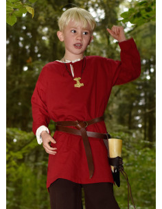 Medieval tunic for child Arn model, red 2