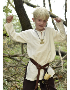 Medieval tunic for children Arn model, natural white