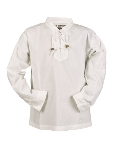 Natural white medieval shirt for boy, Colin 2