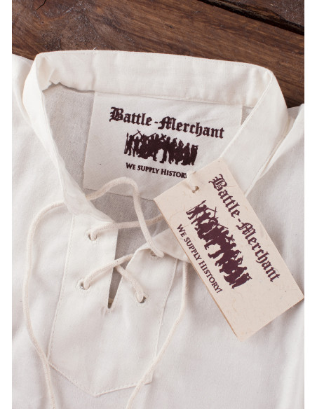 Natural white medieval shirt for boy,... Natural white medieval shirt for boy,...