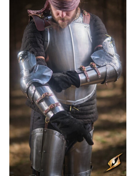 Polished steel arm protectors Captain...