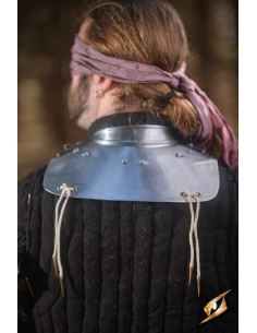 Gorget in polished steel Captain series, Epic Armory 2