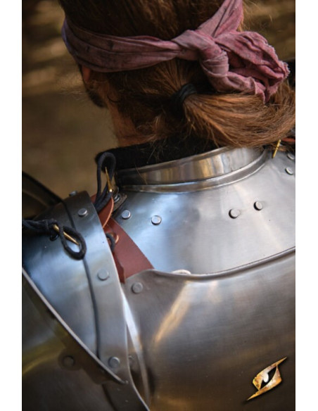 Gorget in polished steel Captain...