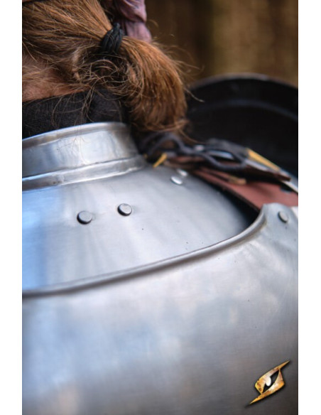 Gorget in polished steel Captain...