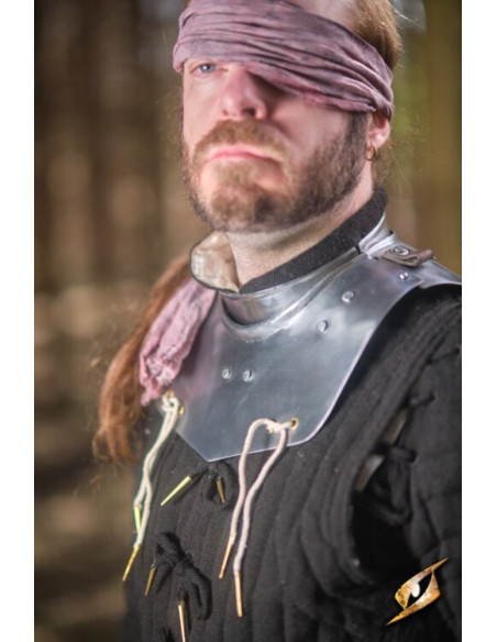 Gorget in polished steel Captain...