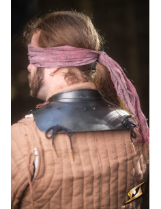 Gorget in black steel Captain series, Epic Armory 2