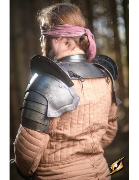 Epaulettes in black steel Epic...