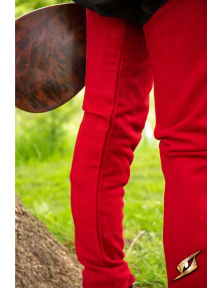 Vintage wool leggings in Emperor Red...