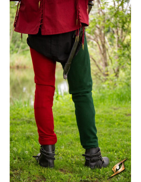 Vintage wool leggings in Emperor Red...