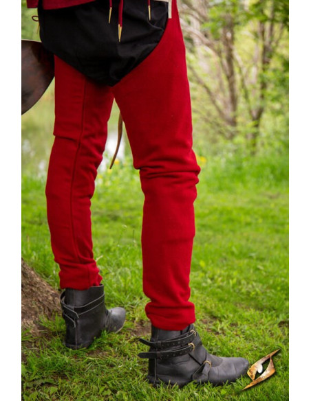 Vintage wool leggings in Emperor Red...