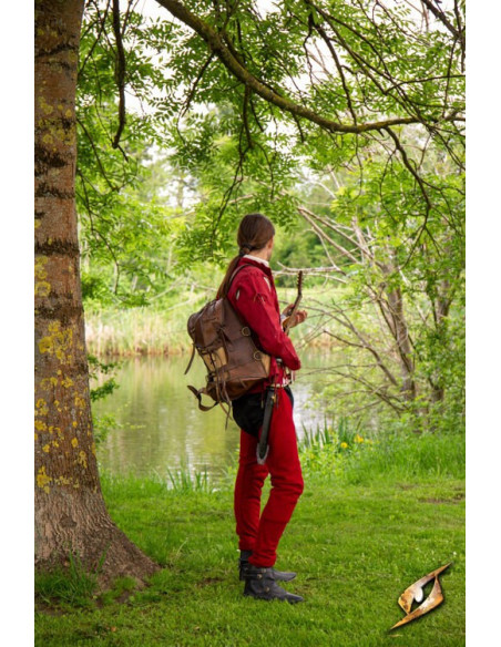 Vintage wool leggings in Emperor Red...
