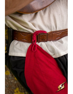 Vintage cotton leggings in Emperor Red color 2