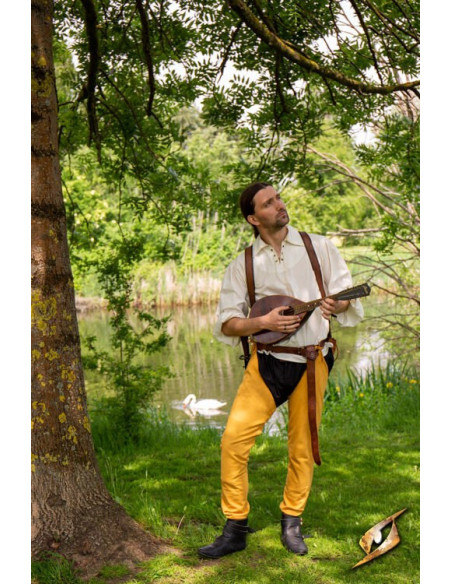 Vintage-style yellow cotton stocking...