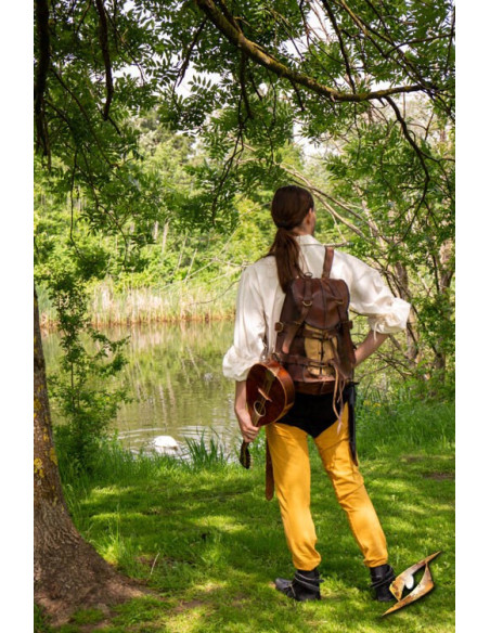 Vintage cotton leggings in Grifo Yellow