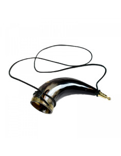 Thor viking horn with leather strap