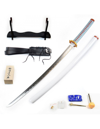 Tanto - Tanjiro Kamado v2 Fire Breath Mini Katana sword - Metal 45cm 