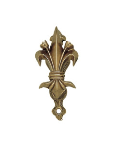 Golden fleur-de-lis wall mount