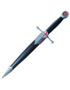 Decorative dagger Templar cross and helmet