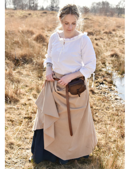 Medieval blouse woman Birga, white Medieval blouse woman Birga, white