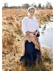 Medieval blouse woman Birga, white 2
