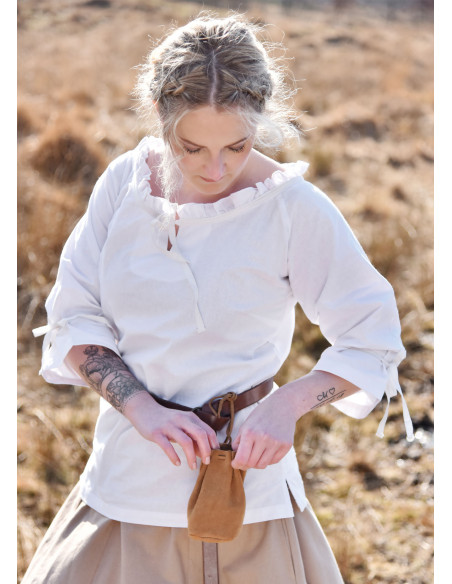 Medieval blouse woman Birga, white Medieval blouse woman Birga, white
